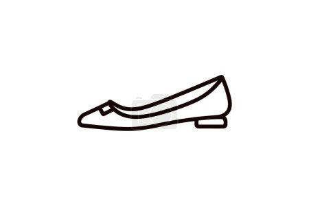 Téléchargez les illustrations : Chaussures et chaussures Femme Rouge Talon stiletto Icône de couleur plate mis isolé sur fond blanc illustration vectorielle de couleur plate Pixel parfait - en licence libre de droit