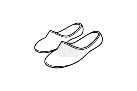 Ilustración de Pisos de gamuza roja Zapatos y calzado de mujer Color plano Conjunto de iconos aislados sobre fondo blanco ilustración vectorial de color plano Pixel perfecta - Imagen libre de derechos