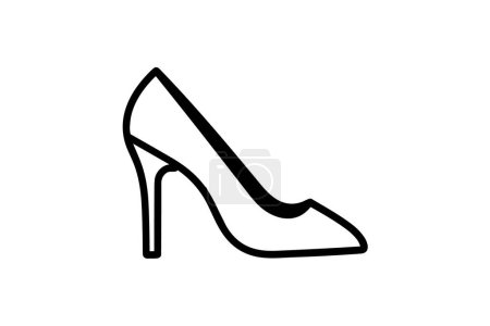 Ilustración de Piel Suede Pisos Zapatos de mujer y calzado Color plano Icono conjunto aislado sobre fondo blanco plana vector de color ilustración Pixel perfecto - Imagen libre de derechos