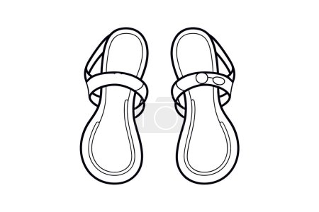 Illustration for Mary Jane Women's Shoes and footwear Flat Color Icon set isolated on white background flat color vector illustration Pixel perfect - Royalty Free Image