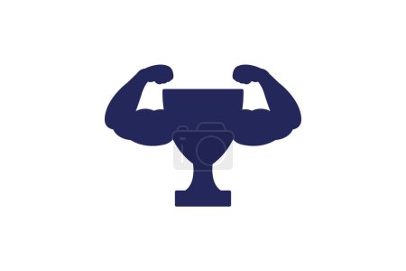 Illustration for Fitness challenge, workout challenge,   icon  isolated on white background vector illustration Pixel perfect - Royalty Free Image