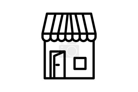 Illustration for E-commerce, Online Shopping, line icon, outline icon, pixel perfect icon - Royalty Free Image