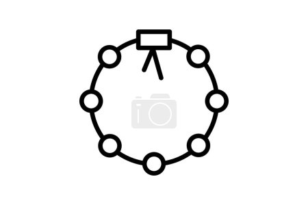 Illustration for Bracelet, Jewelry, Line Icon, Outline icon, vector icon, pixel perfect icon - Royalty Free Image