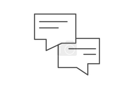 Ilustración de Ayuda gris delgado icono de línea, vector, píxel perfecto, archivo ilustrador - Imagen libre de derechos