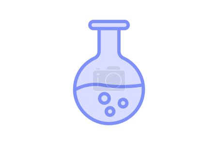 Illustration for Flask color outline icon , vector, pixel perfect, illustrator file - Royalty Free Image