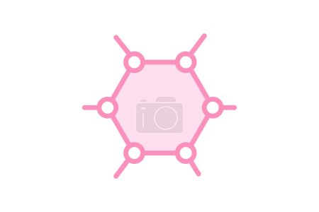 Illustration for Nanotechnology color outline icon , vector, pixel perfect, illustrator file - Royalty Free Image