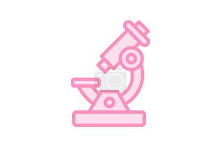 Illustration for Microscope color outline icon , vector, pixel perfect, illustrator file - Royalty Free Image