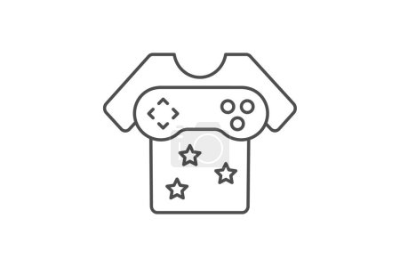 Casual Games icon, gaming, game, relaxed, easy thinline icon, editable vector icon, pixel perfect, illustrator ai file