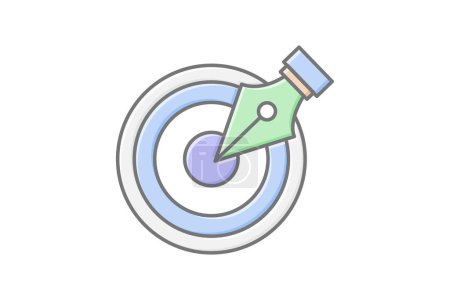 Challenges icon, gaming, game, missions, tasks lineal color icon, editable vector icon, pixel perfect, illustrator ai file