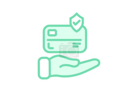 Payment icon, online payment, digital payment, payment options, payment methods duotone line icon, editable vector icon, pixel perfect, illustrator ai file