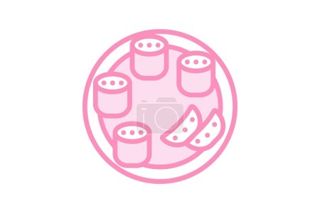 Indian Food icon, indian cuisine, indian restaurant, indian menu, indian dishes duotone line icon, editable vector icon, pixel perfect, illustrator ai file