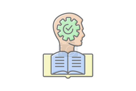 Adaptive Learning icon, personalized learning, customized learning, individualized learning, adaptive technology lineal color icon, editable vector icon, pixel perfect, illustrator ai file