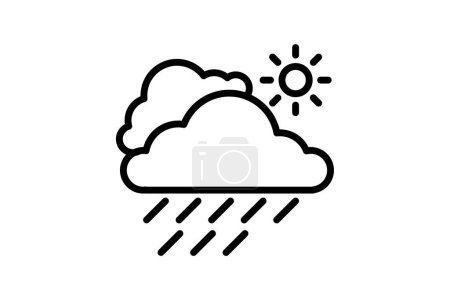 Weather icon, weather conditions, weather forecast, weather report, weather updates line icon, editable vector icon, pixel perfect, illustrator ai file