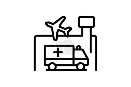 Illustration for Emergency Assistance icon, assistance, emergency assistance, emergency services, emergency support line icon, editable vector icon, pixel perfect, illustrator ai file - Royalty Free Image
