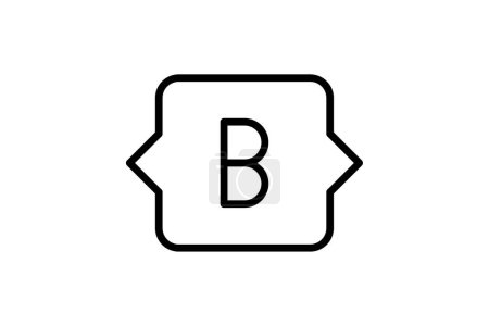 Icono Bootstrap, css, marco, frontend, icono de línea web, icono de vector editable, píxel perfecto, archivo ai ilustrador