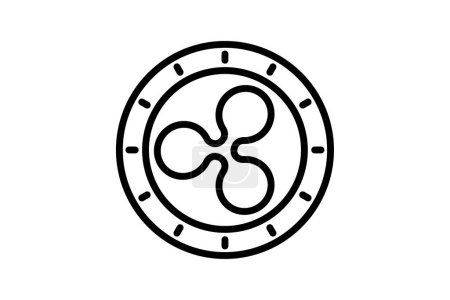 Altcoins Symbol, Kryptowährung, alternative, digitale, Coins Line Symbol, editierbare Vektor-Symbol, Pixel perfekt, Illustrator ai-Datei