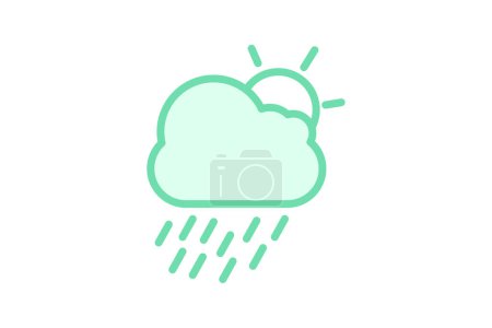 Weather icon, forecast, climate, conditions, temperature duotone line icon, editable vector icon, pixel perfect, illustrator ai file
