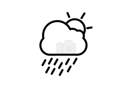 Weather icon, forecast, climate, conditions, temperature line icon, editable vector icon, pixel perfect, illustrator ai file