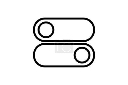 Toggle Switch icon, switch, button, ui, ux line icon, editable vector icon, pixel perfect, illustrator ai file