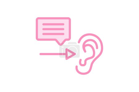 Empathetic Listener icon, listener, empathy, leadership, understanding duotone line icon, editable vector icon, pixel perfect, illustrator ai file