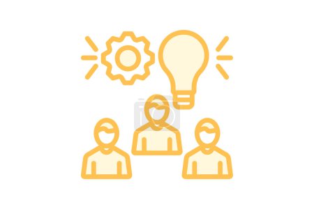 Innovative Leadership icon, leadership, innovative, creativity, change duotone line icon, editable vector icon, pixel perfect, illustrator ai file