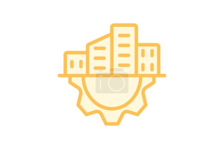 Building Infrastructure icon, energy, production, power, renewable, editable vector, pixel perfect, illustrator ai file