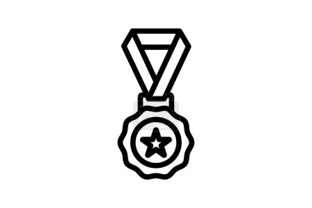 Excellence Medal icon, medal, award, recognition, honor, editable vector, pixel perfect, illustrator ai file