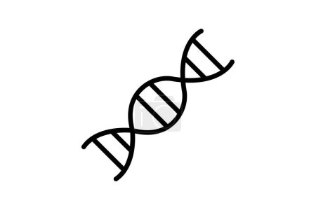 Genetisches Symbol, Wissenschaft, Biologie, DNA, Gen, editierbarer Vektor, Pixel perfekt, Illustrator ai-Datei