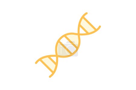 Genetic icon, science, biology, dna, gene, editable vector, pixel perfect, illustrator ai file