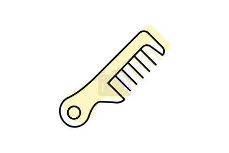 Beauty Comb icon, comb, hair, grooming, beauty, editable vector, pixel perfect, illustrator ai file