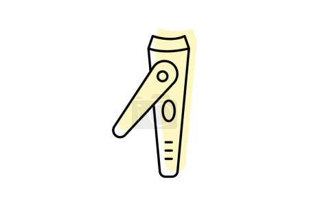 Nail Clipper icon, nails, clipper, grooming, tool, editable vector, pixel perfect, illustrator ai file