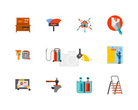 Illustration for Construction Icon Set vector template design - Royalty Free Image