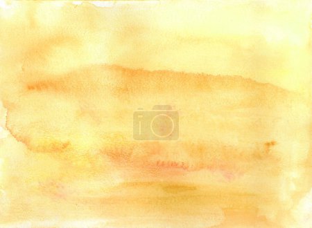 Photo for Abstract background. Watercolor blur. Various shades of yellow, ochre, orange and white. Pastel colors. - Royalty Free Image