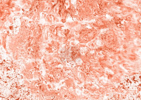 Photo for Abstract texture background. Peach fuzz and white color. Chaotic spots of various sizes. Blurred and indistinct in places. Marble effects. Psychedelic - Royalty Free Image
