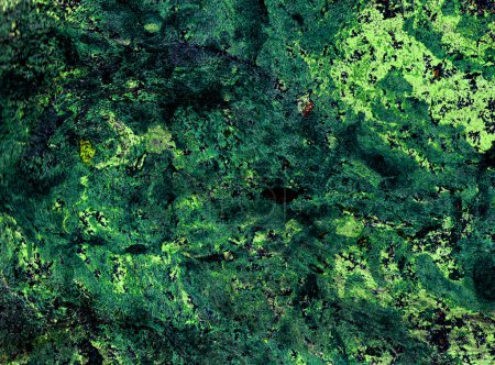 Photo for Abstract marble background of different shades of green. Black spots. Cold and light shades of green. Chaotic spots and blurs. Darker in places, lighter in places. - Royalty Free Image