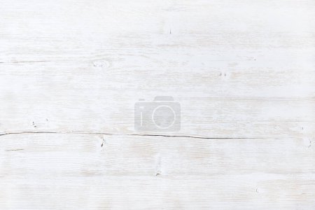 Photo for Old white painted wooden texture, wallpaper and background - Royalty Free Image