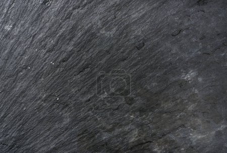 Photo for Old black slate stone texture, background and wallpaper - Royalty Free Image