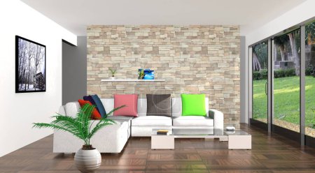 Photo for Modern Apartment Interior Design - Royalty Free Image