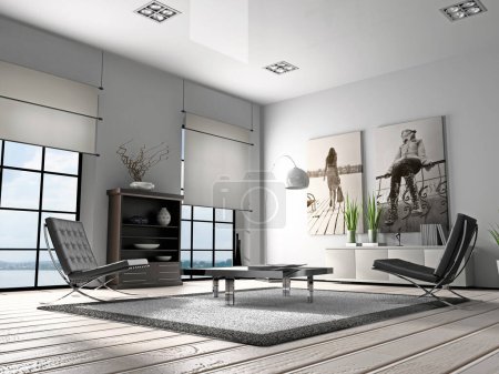 Photo for Home interior 3D rendering - Royalty Free Image