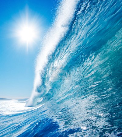 Photo for Blue Ocean Wave background - Royalty Free Image