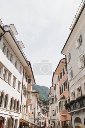 Photo for Historic architecture in Italy. Traditional European old town buildings. Aesthetic summer vacation travel concept - Royalty Free Image