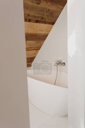 Téléchargez les photos : Salle de bain moderne Intérieur. Appartement à louer - en image libre de droit