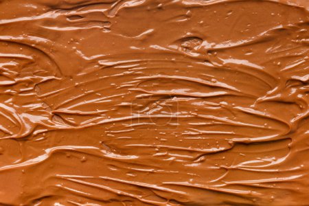 Photo for Chocolate background. Melted chocolate. Liquid milk chocolate. Handmade chocolate. - Royalty Free Image