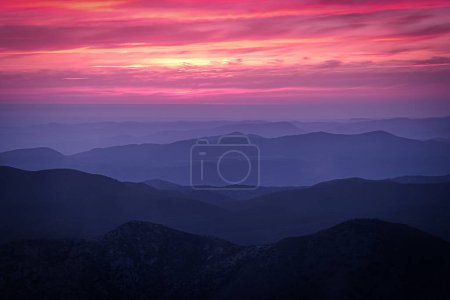 Photo for Sunset at Sierra de San Pedro Mrtir National Park - Royalty Free Image