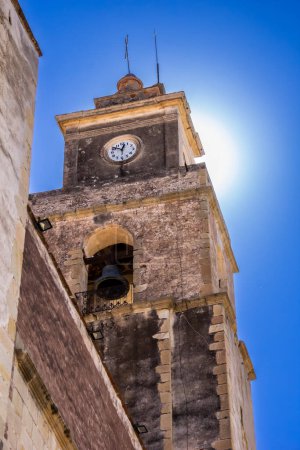 Photo for Tower of the Zempoala church. Zempoala, Hidalgo, Mexico. - Royalty Free Image