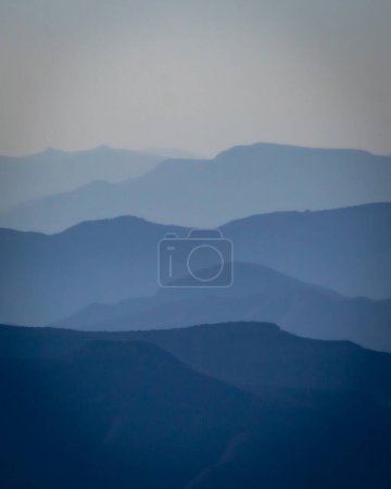 Photo for Beautiful view of mountain scenery, blue scheme - Royalty Free Image