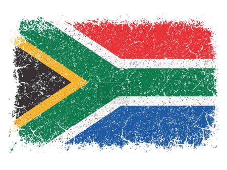 Illustration for South africa grunge flag texture - Royalty Free Image