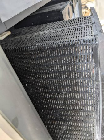 Filter rack CO2 absorber on demineral tank venting. The photo is suitable to use for industry background photography, power plant poster and maintenance content media.