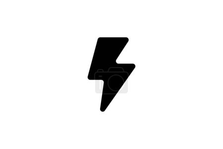 Ilustración de Thunder icono logotipo diseño plantilla - Imagen libre de derechos