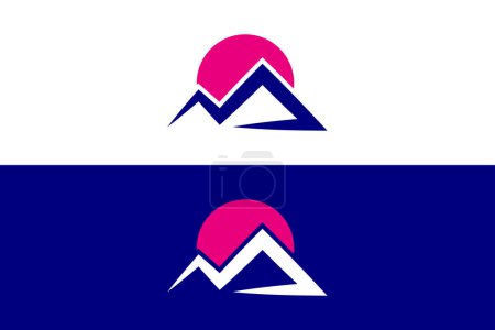 Minimales und professionelles M Summit Vektor Logo Design